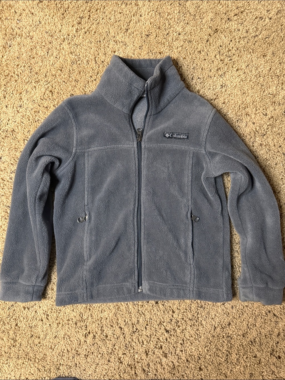 Columbia Kids Gray Full-Zip Fleece Jacket